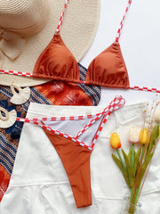 Two Piece Halter Micro Swimwear Areous