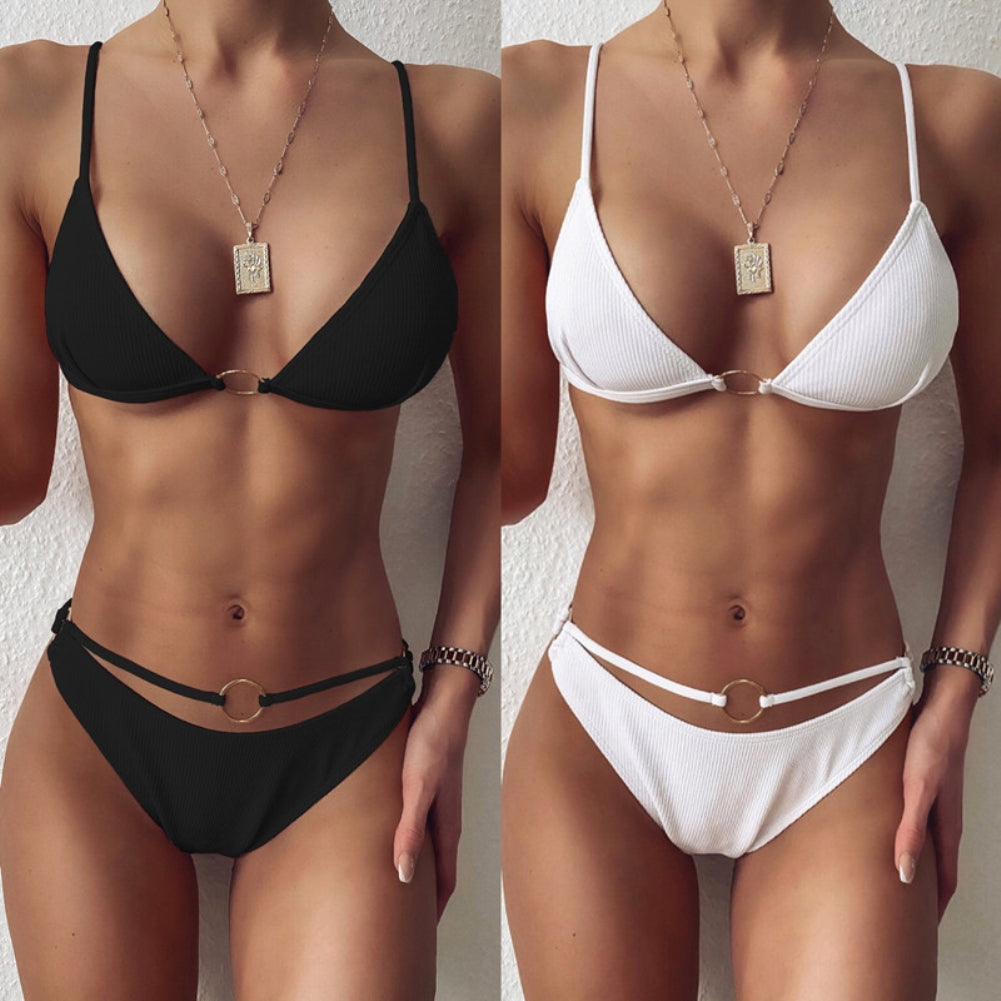 Two Piece O-Ring Simple Swimwear Areous