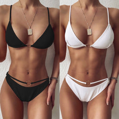 Two Piece O-Ring Simple Swimwear Areous