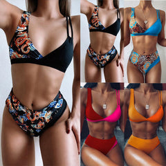 Two Piece Print Swimwear Areous