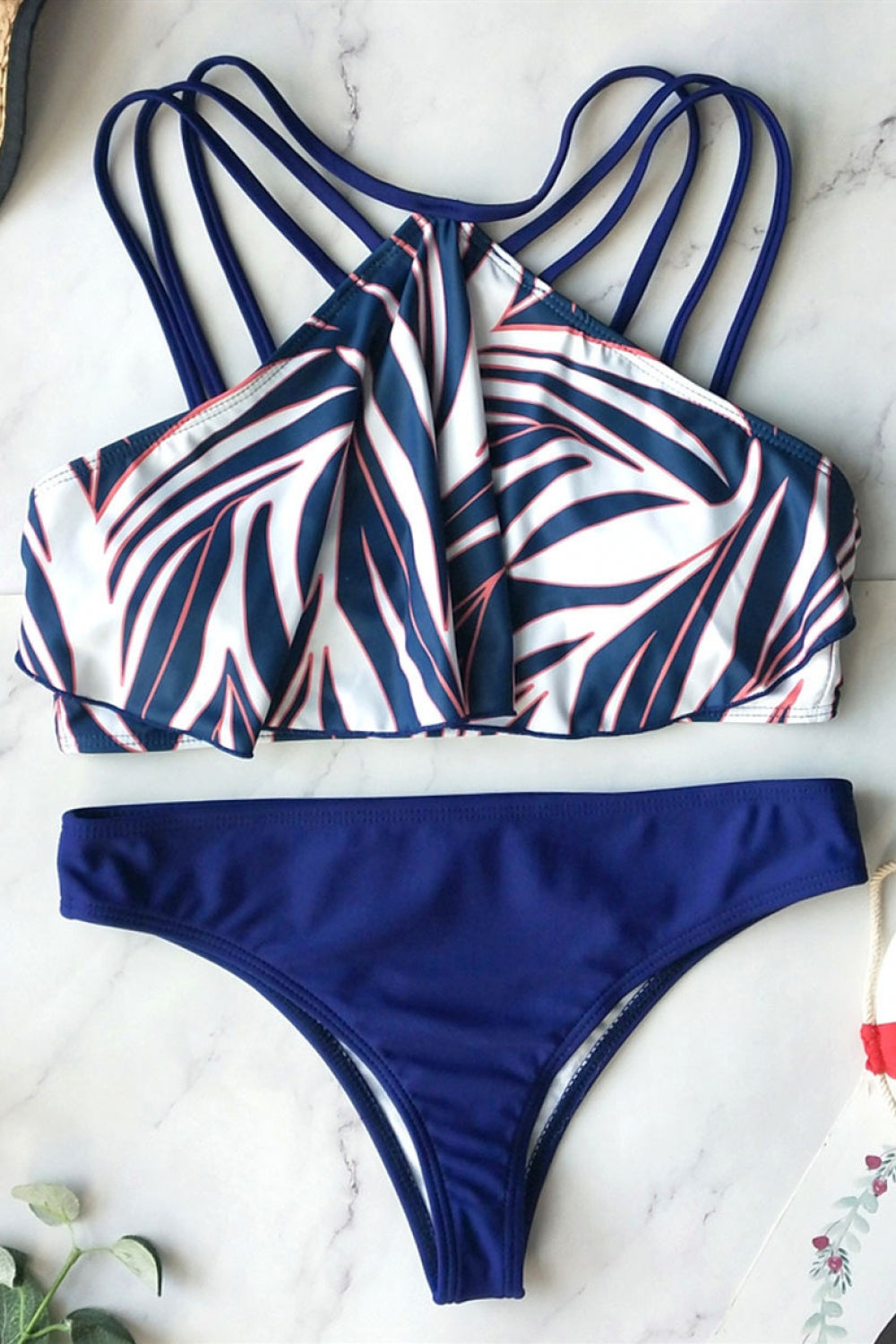 Unique Ruffled Bikini Set Areous