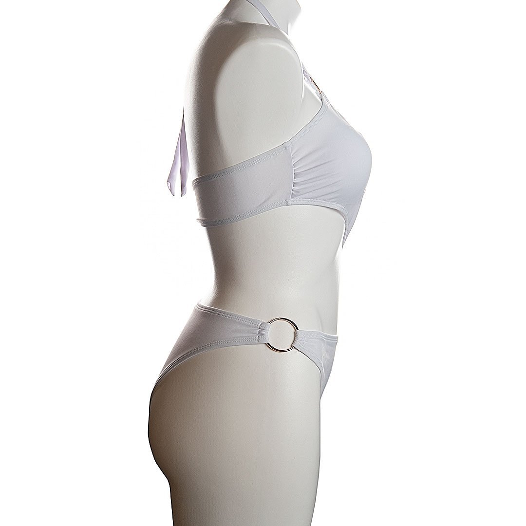 Wraparound Halterneck One-Piece Swimsuit Areous