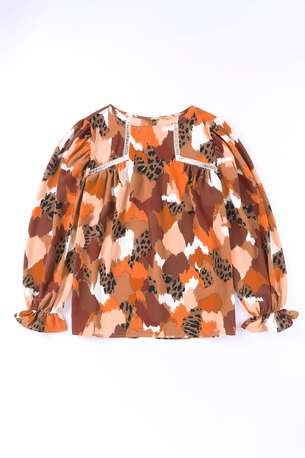 Pink Swiss Dot Ruffled Babydoll Blouse