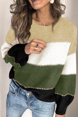 Pullover Colorblock Sweater