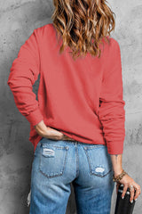 Red Christmas Tree Leopard Print Pullover Sweatshirt