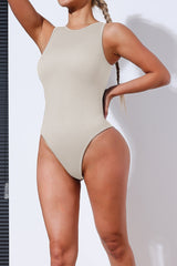 Ribbed Seamless Sleeveless Sport Romper