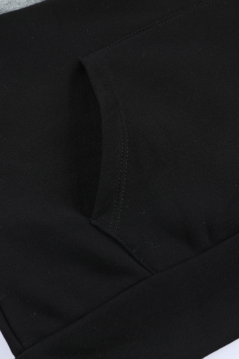 Splicing Kangaroo Pocket Drawstring Hoodie