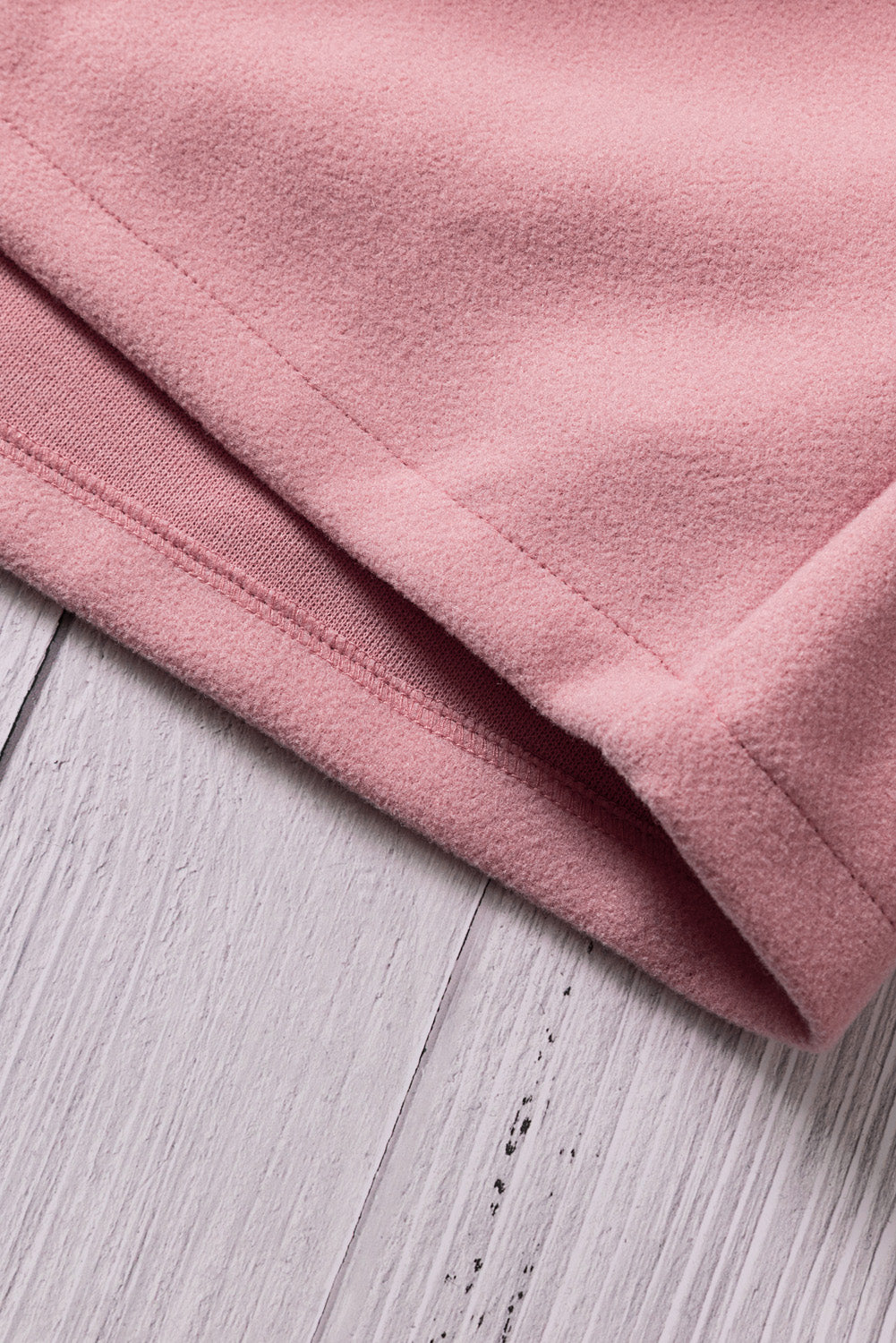 Turn Down Collar Buttoned Baggy Coat With Pocket