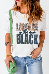 White Leopard Is The New Black Western Fashion T Shirt