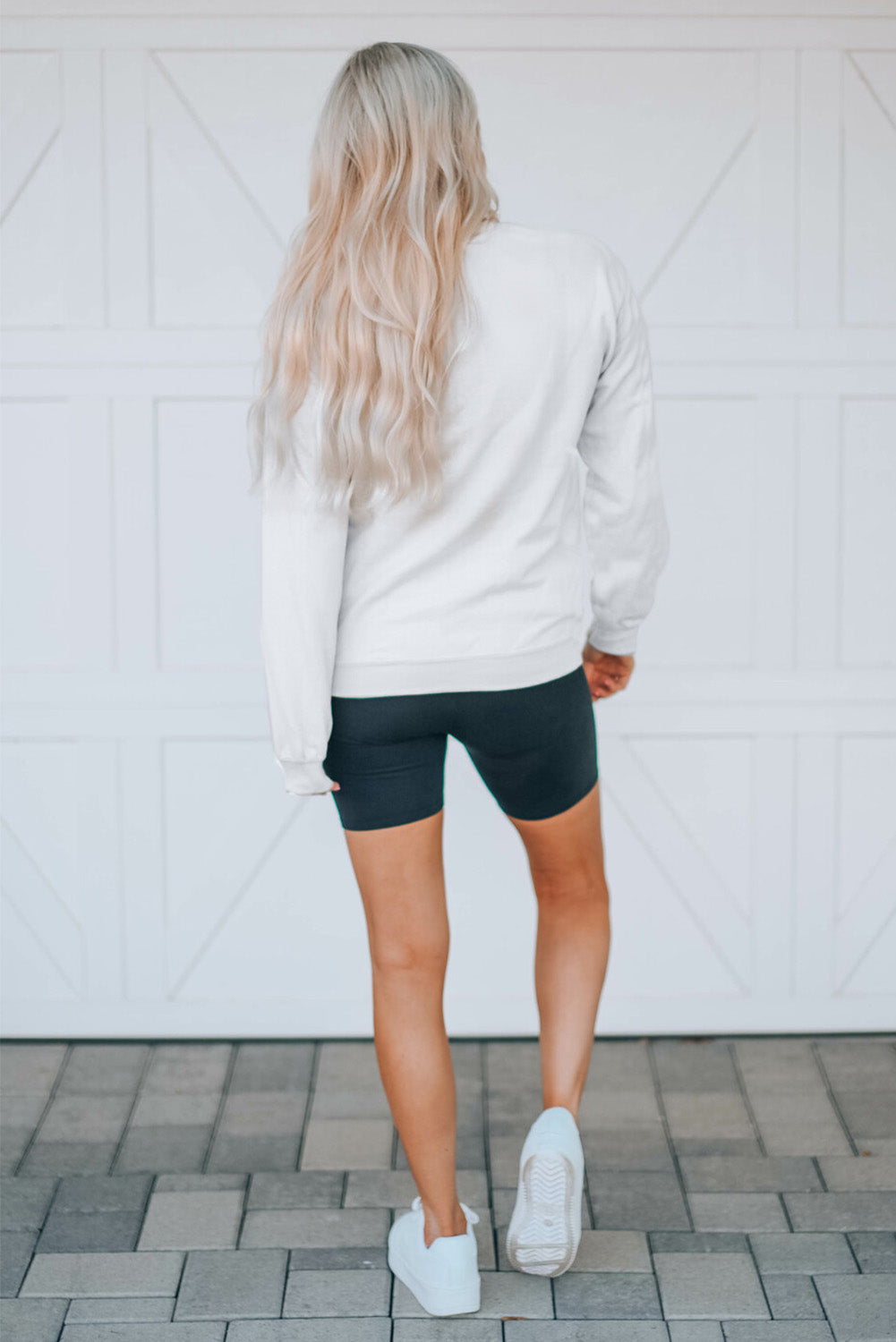 White Merry And Bright Leopard Print Pullover Sweatshirt