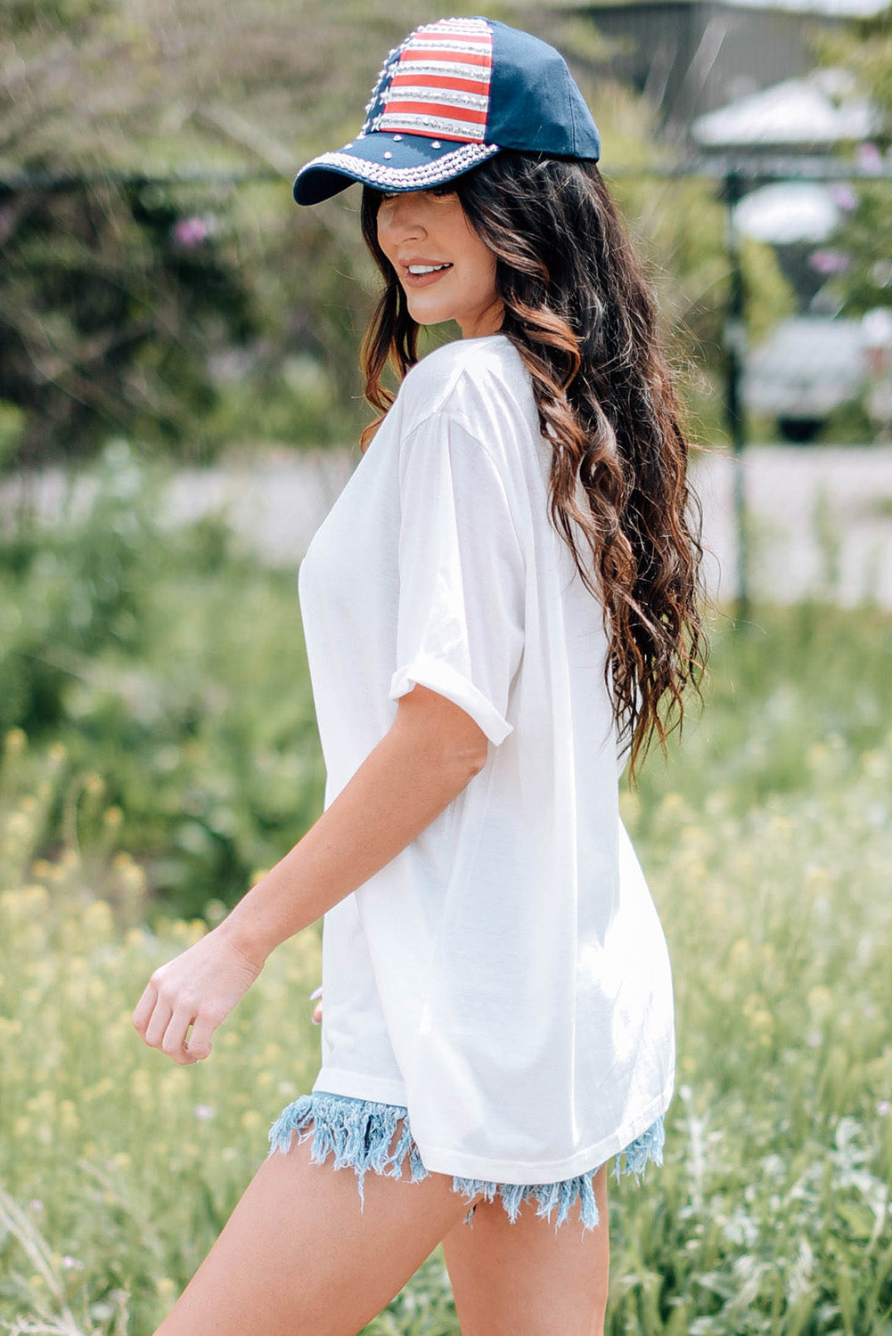 White Party In The Usa Crew Neck Short Sleeve T Shirt