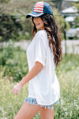 White Party In The Usa Crew Neck Short Sleeve T Shirt