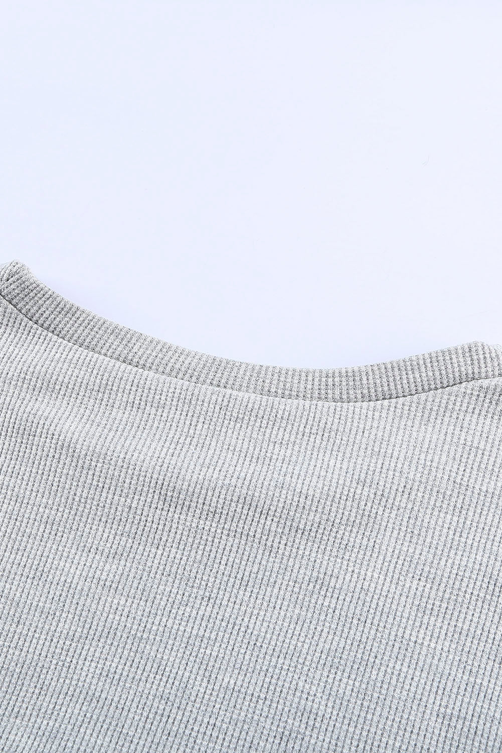 Yellow Chevron Waffle Colorblock Pullover Sweatshirt