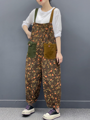 Various Styles Printed Large Size Dungarees