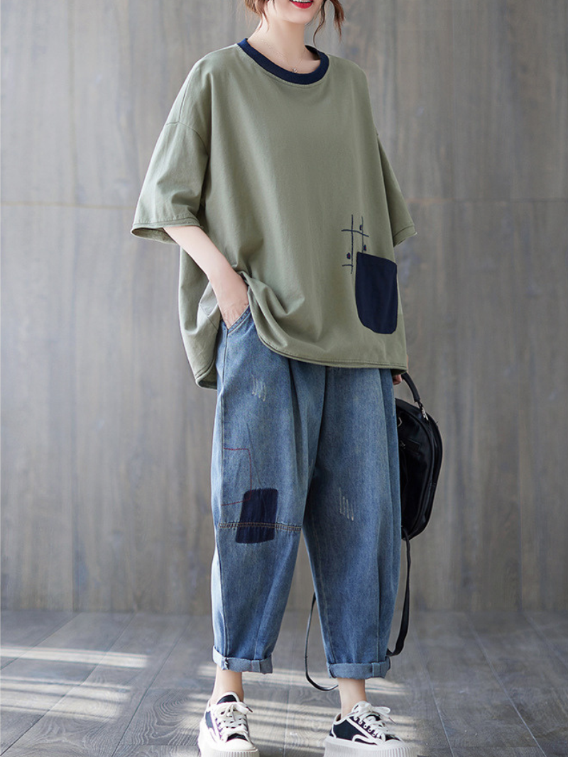 Time Will Come Loose Round Neck Top