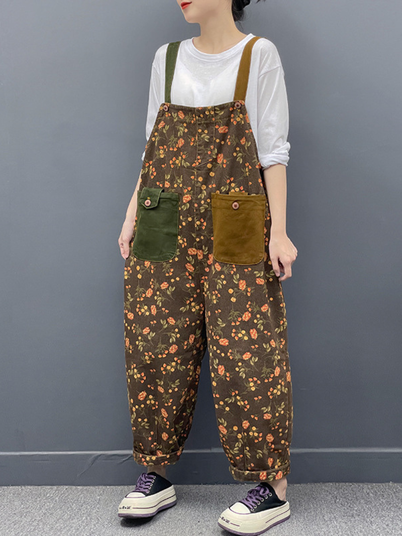 Various Styles Printed Large Size Dungarees