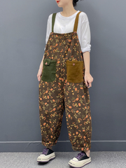 Various Styles Printed Large Size Dungarees