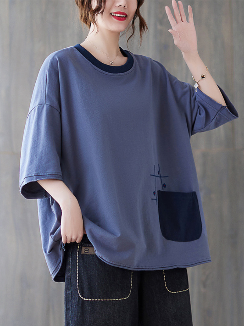 Time Will Come Loose Round Neck Top