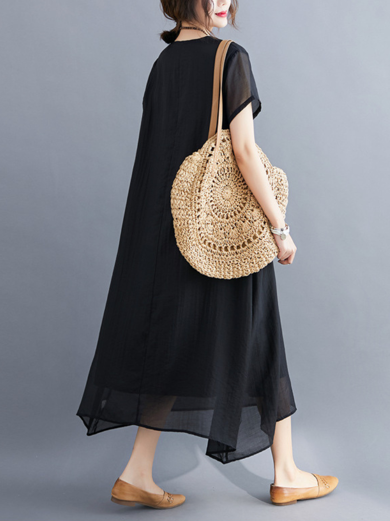 Just My Size V-neck A-line Dress