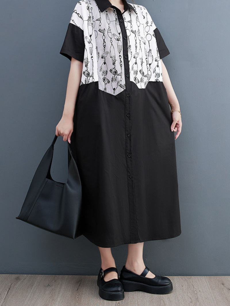 I Wanna Go Mid-Length Shirt Dress