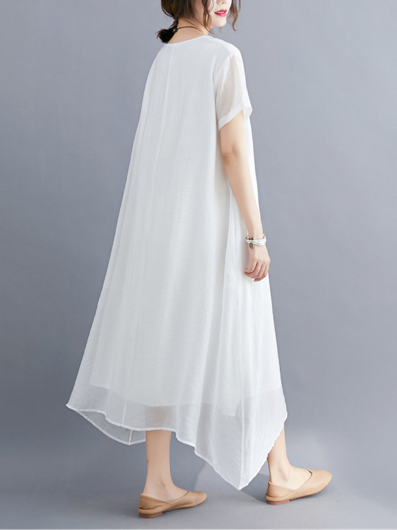 Just My Size V-neck A-line Dress