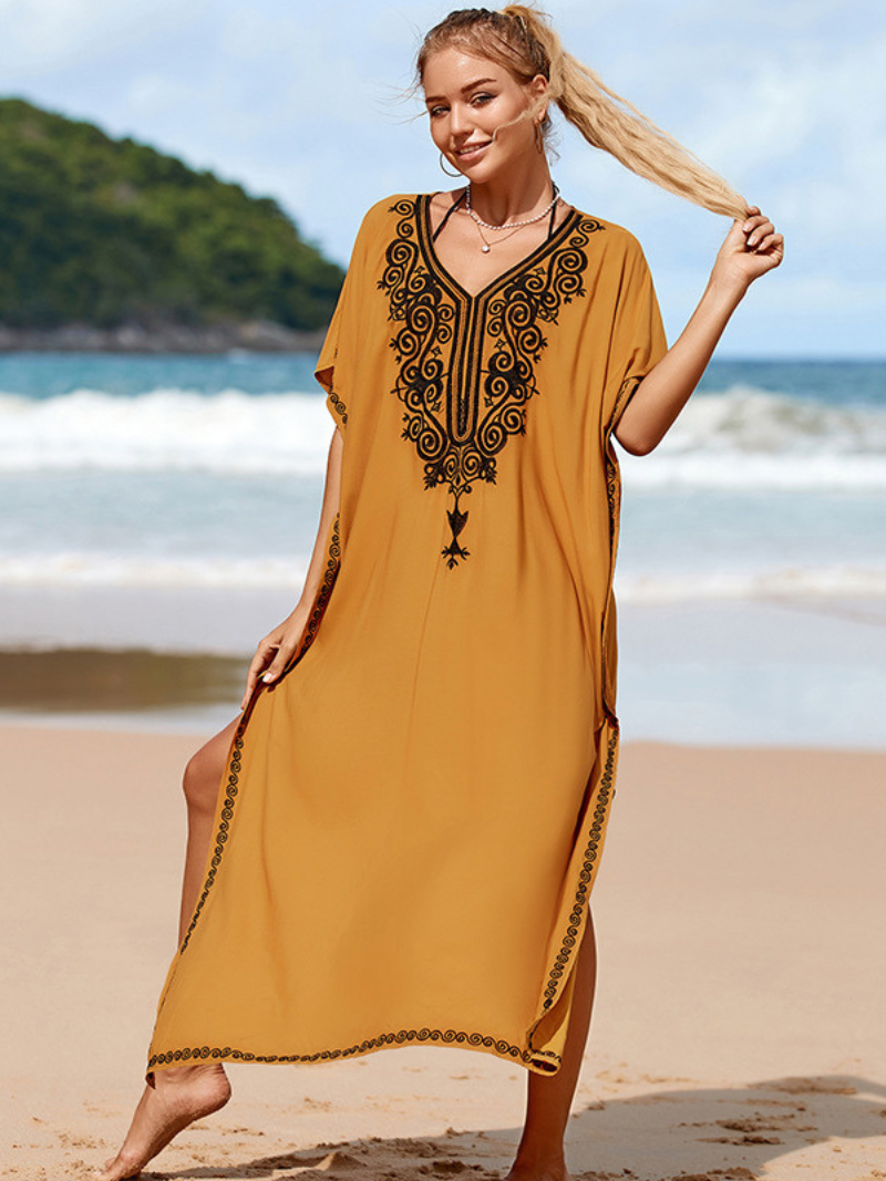 Crazy Love Rayon Stylish Kaftan Dress