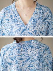 Breezy Elegance Kaftan Dress with Side Pockets
