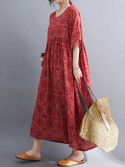 Room For You Printed Smock Dress