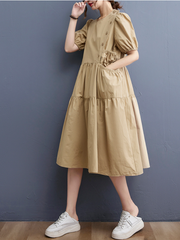 Everybody Love Round Neck Loose A-line Dress