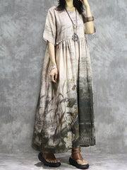 Over The Stars Smock Dress