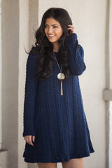 Plus Size Casual S-3XL Sweater Dress