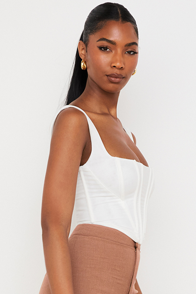 Mesh Corset Top