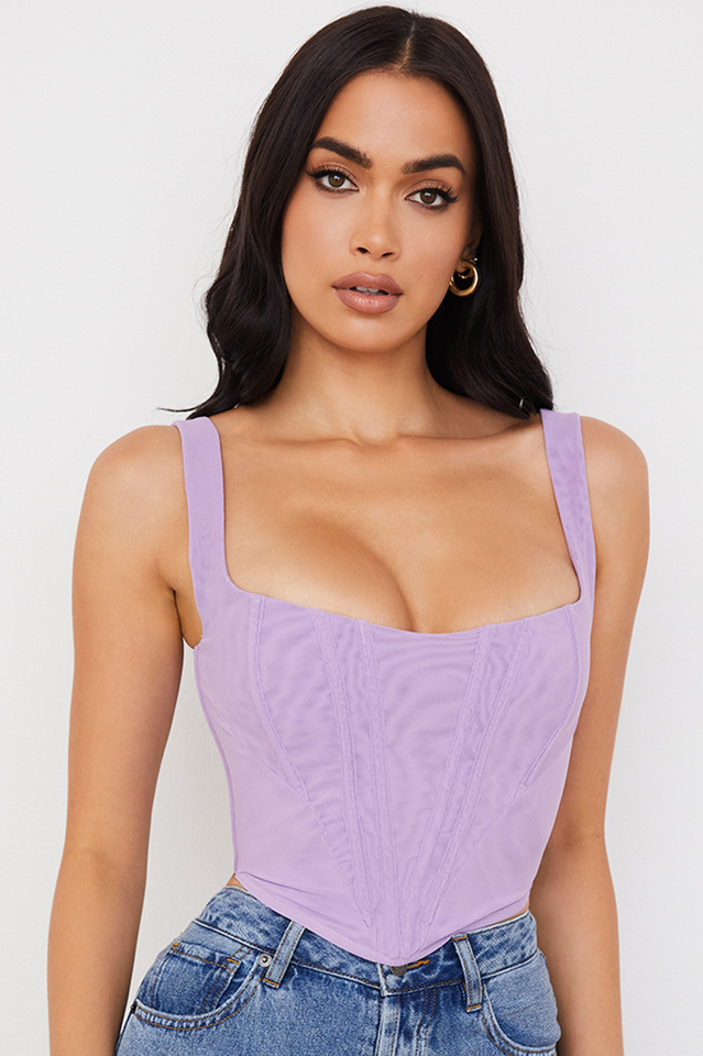 Mesh Corset Top
