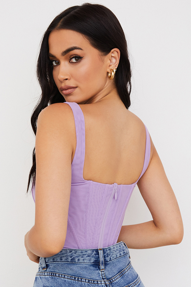 Mesh Corset Top