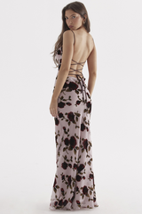 Pink Devoured Craft Long Dress